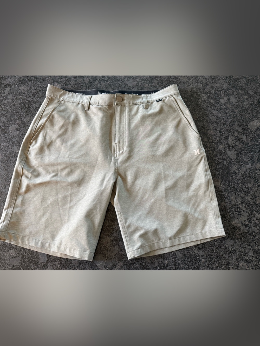 Hurley Men's Light Sage Green Hybrid Shorts